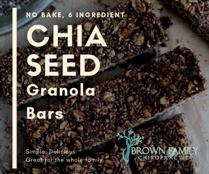 No Bake Chia Seed Granola Bar Recipe